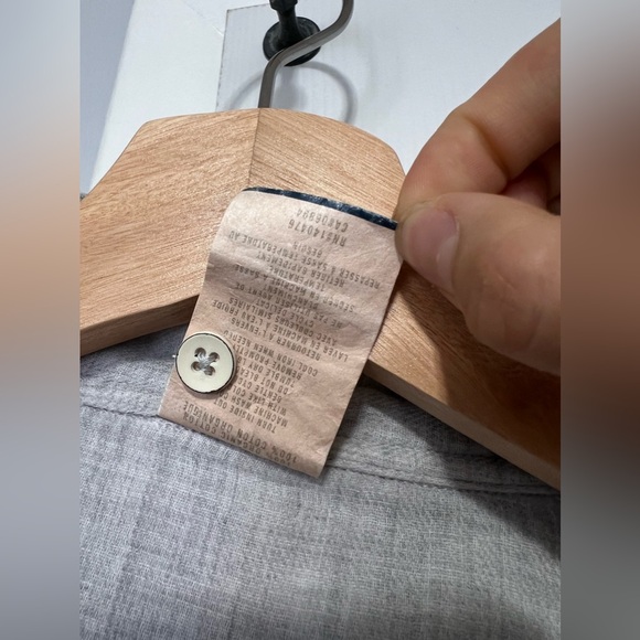 Faherty Reversible Belmar Shirt PEARL GRAY BUFFALO XS - Picture 8 of 8